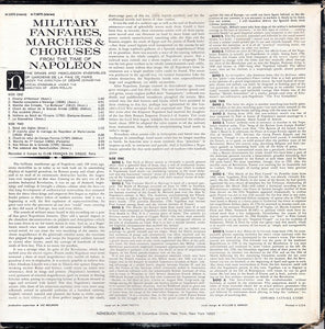 The Brass And Percussion Ensembles of Gardiens De La Paix De Paris*, Desire Dondeyne* - Vocal Ensemble*, Jean Rollin (2) : Military Fanfares, Marches & Choruses From The Time Of Napoleon (LP, Album, RP)