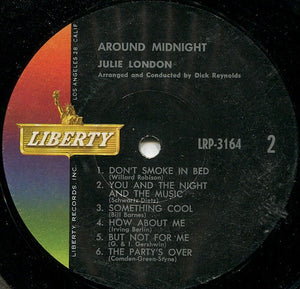 Julie London : Around Midnight (LP, Mono)