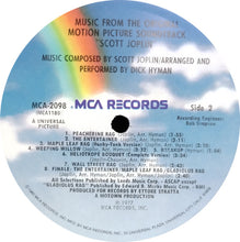 Load image into Gallery viewer, Dick Hyman : Scott Joplin - Original Motion Picture Soundtrack (LP, Album, Pin)
