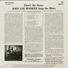 Load image into Gallery viewer, John Lee Hooker : That's My Story: John Lee Hooker Sings The Blues (LP, Album, RE, RM, 180)
