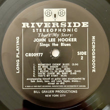 Load image into Gallery viewer, John Lee Hooker : That's My Story: John Lee Hooker Sings The Blues (LP, Album, RE, RM, 180)

