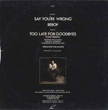 Load image into Gallery viewer, Julian Lennon : Say You're Wrong (12", Maxi)
