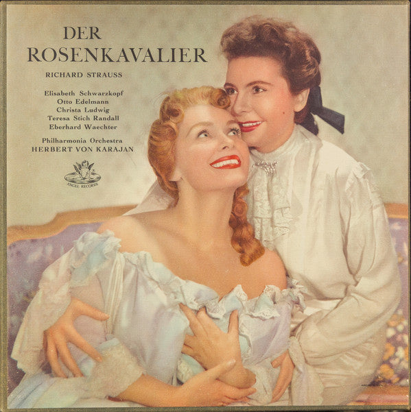 Richard Strauss, Elisabeth Schwarzkopf, Otto Edelmann, Christa Ludwig, Teresa Stich Randall*, Eberhard Waechter*, Philharmonia Orchestra, Herbert Von Karajan : Der Rosenkavalier (4xLP, Album, Mono + Box)