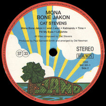 Laden Sie das Bild in den Galerie-Viewer, Cat Stevens : Mona Bone Jakon (LP, Album, RE)
