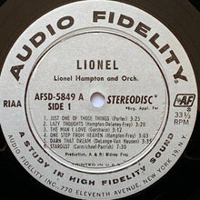 Load image into Gallery viewer, Lionel Hampton And Orchestra* : Lionel ...Plays Drums, Vibes, Piano (LP, Album, RP, Gat)
