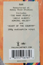 Load image into Gallery viewer, Paul And Linda McCartney* : Ram (LP, Album, RE, RM, 180)
