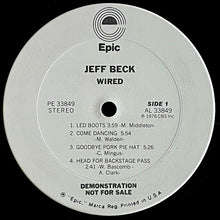 Load image into Gallery viewer, Jeff Beck : Wired (LP, Promo)
