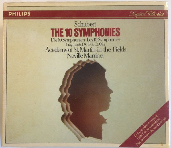 Schubert* / Academy Of St. Martin-in-the-Fields*, Neville Marriner* : The 10 Symphonies (6xCD, Comp + Box)