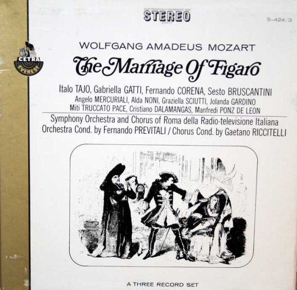 Mozart* / Fernando Previtali : The Marriage Of Figaro (3xLP + Box)