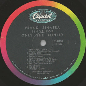 Frank Sinatra : Frank Sinatra Sings For Only The Lonely (LP, Album, Mono, RE)