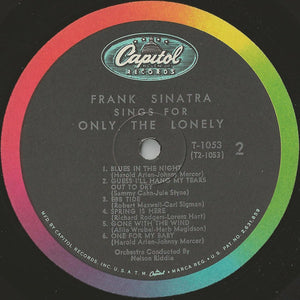 Frank Sinatra : Frank Sinatra Sings For Only The Lonely (LP, Album, Mono, RE)