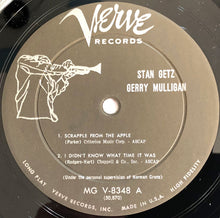 Laden Sie das Bild in den Galerie-Viewer, Stan Getz And Gerry Mulligan / Stan Getz And The Oscar Peterson Trio : Stan Getz And Gerry Mulligan / Stan Getz And The Oscar Peterson Trio (LP, Album, Mono, Gat)

