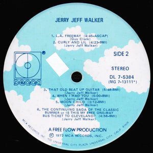 Jerry Jeff Walker : Jerry Jeff Walker (LP, Album, Pin)