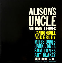 Charger l'image dans la galerie, Cannonball Adderley : Alison's Uncle / Autumn Leaves (12", Single, Mono, Ltd)
