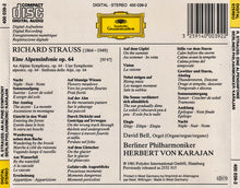 Charger l&#39;image dans la galerie, Richard Strauss - Karajan*, Berliner Philharmoniker : Eine Alpensinfonie = An Alpine Symphony = Une Symphonie Alpestre (CD, Album, RE)
