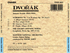 Dvořák*, Scottish National Orchestra* Conducted By Neeme Järvi : Symphony No.7 / The Golden Spinning Wheel (CD, Album)