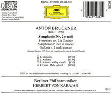 Charger l&#39;image dans la galerie, Anton Bruckner / Berliner Philharmoniker, Herbert von Karajan : Symphonie No. 2 (CD, Album, RE)
