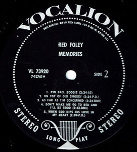 Red Foley : Memories (LP, Album)