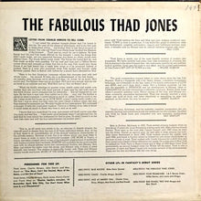 Load image into Gallery viewer, The Fabulous Thad Jones* With Frank Wess, Hank Jones, John Dennis (2), Charlie Mingus*, Kenny Clarke, Max Roach : The Fabulous Thad Jones (LP, Comp, Mono, RE, Red)
