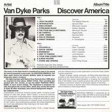Laden Sie das Bild in den Galerie-Viewer, Van Dyke Parks : Discover America (LP, Album, Promo, San)
