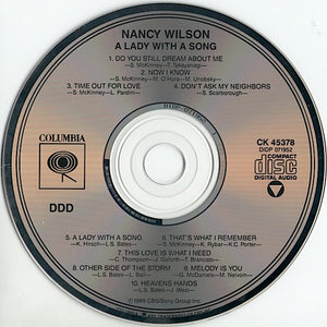 Nancy Wilson : A Lady With A Song (CD, Album)