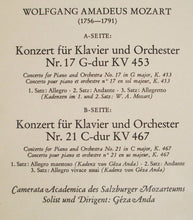 Load image into Gallery viewer, Mozart* - Camerata Academica Des Salzburger Mozarteums*, Géza Anda : Klavierkonzerte G-Dur KV 453 ・C-Dur KV 467 (LP, Album)
