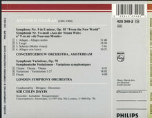 Load image into Gallery viewer, Dvořák*, Concertgebouw Orchestra, Amsterdam*, London Symphony Orchestra, Sir Colin Davis : Symphony No. 9 · Symphonic Variations (CD, RM)
