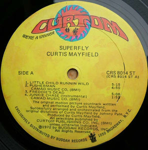 Curtis Mayfield : Super Fly (The Original Motion Picture Soundtrack) (LP, Album, Son)