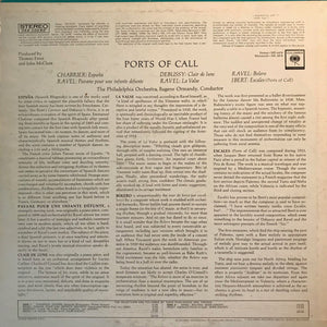 Ravel* / Ibert* / Debussy* / Chabrier* - The Philadelphia Orchestra, Eugene Ormandy : Ports Of Call (LP)