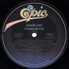 Laden Sie das Bild in den Galerie-Viewer, Adam Ant : Friend Or Foe (LP, Album, Pit)
