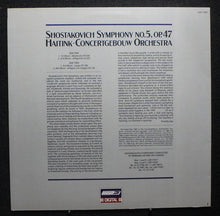 Load image into Gallery viewer, Shostakovich* - Concertgebouw Orchestra*, Bernard Haitink : Symphony No. 5 (LP, Dig)
