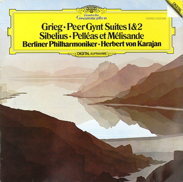 Grieg* / Sibelius* – Berliner Philharmoniker · Herbert von Karajan : Peer Gynt Suites 1 & 2 / Pelléas Et Mélisande (LP, RP)