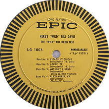 Charger l'image dans la galerie, Wild Bill Davis : Here's "Wild" Bill Davis (10")
