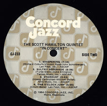 Charger l'image dans la galerie, The Scott Hamilton Quintet : In Concert (LP, Album)
