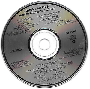 Johnny Mathis : 16 Most Requested Songs (CD, Comp, RE, RM)