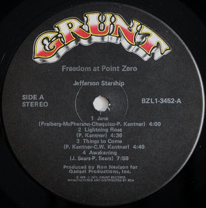 Jefferson Starship : Freedom At Point Zero (LP, Album, Ind)