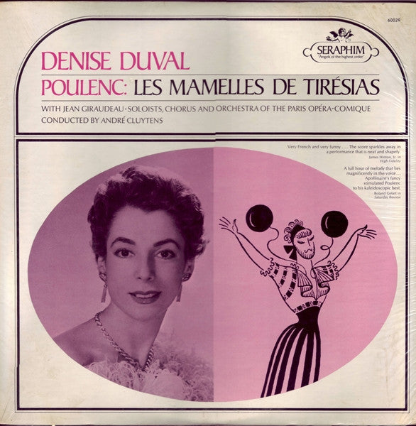 Denise Duval, Poulenc* : Les Mamelles De Tirésias (LP, Mono)