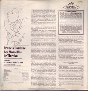 Denise Duval, Poulenc* : Les Mamelles De Tirésias (LP, Mono)