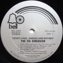 Laden Sie das Bild in den Galerie-Viewer, The 5th Dimension* : Love's Lines, Angles And Rhymes (LP, Album, BW )
