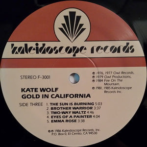 Kate Wolf : Gold In California (2xLP, Album, Comp, Gat)