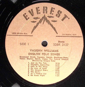 The Purcell Singers* : English Folk Songs (LP)