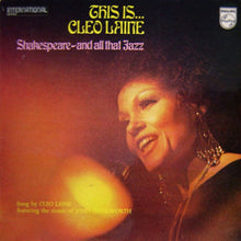 Laden Sie das Bild in den Galerie-Viewer, Cleo Laine : This Is... Cleo Laine - Shakespeare, And All That Jazz (LP, RE)
