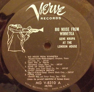Gene Krupa : Big Noise From Winnetka - Gene Krupa At The London House (LP, Album, Mono)