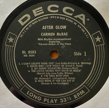 Charger l'image dans la galerie, Carmen McRae : After Glow (LP, Album, Mono)
