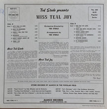 Laden Sie das Bild in den Galerie-Viewer, Teal Joy : Ted Steele Presents Miss Teal Joy (LP, Mono)
