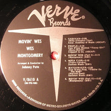 Load image into Gallery viewer, Wes Montgomery : Movin' Wes (LP, Album, Mono, Gat)
