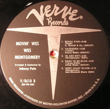 Load image into Gallery viewer, Wes Montgomery : Movin' Wes (LP, Album, Mono, Gat)
