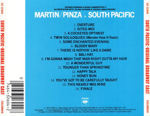 Mary Martin, Ezio Pinza With "South Pacific" Original Broadway Cast : South Pacific (CD, Album, RE)