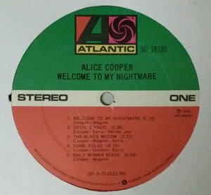 Alice Cooper (2) : Welcome To My Nightmare (LP, Album, Pre)