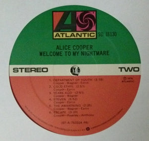 Alice Cooper (2) : Welcome To My Nightmare (LP, Album, Pre)